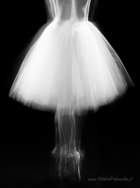 ballet dancer young girl low key bw