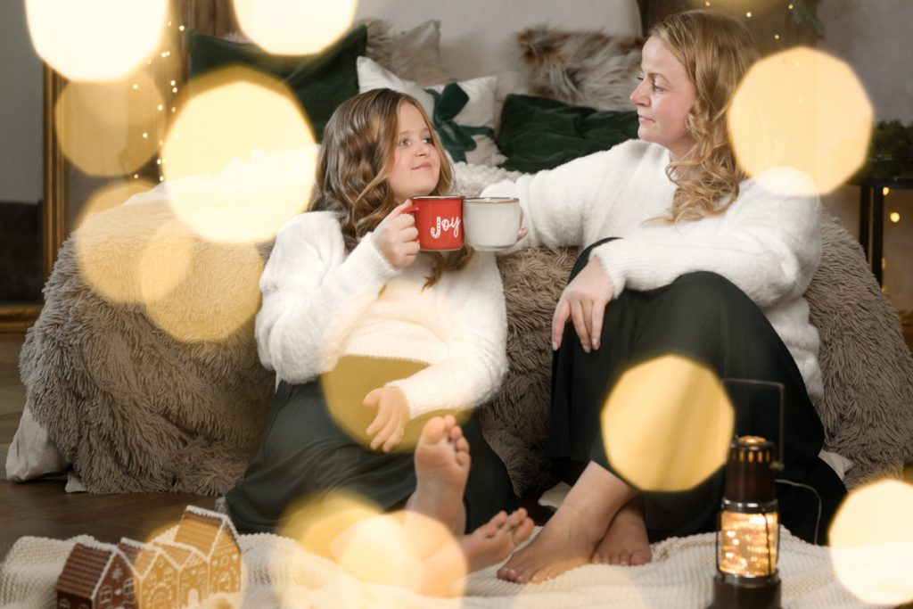 rodzinna sesja świąteczna w Warszawie fotograf Natalia Rakowska